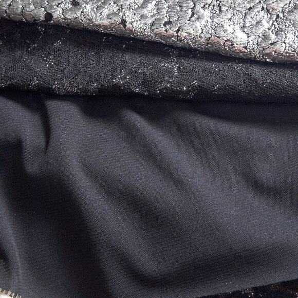 Free People Ombre Lace Dress Black Silver Size XS Romantic Occasion - Picture 8 of 11